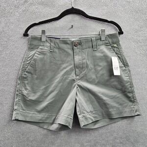Gap Women Shorts 0 Gray Chino Twill City Short Button 5" Inseam NWT